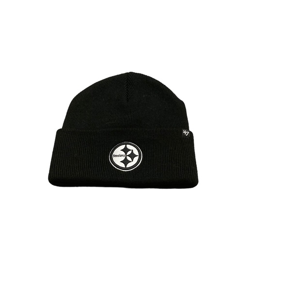 Pittsburgh Steelers Logo Cuffed Beanie Hat Cap - Picture 1 of 2